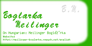 boglarka meilinger business card